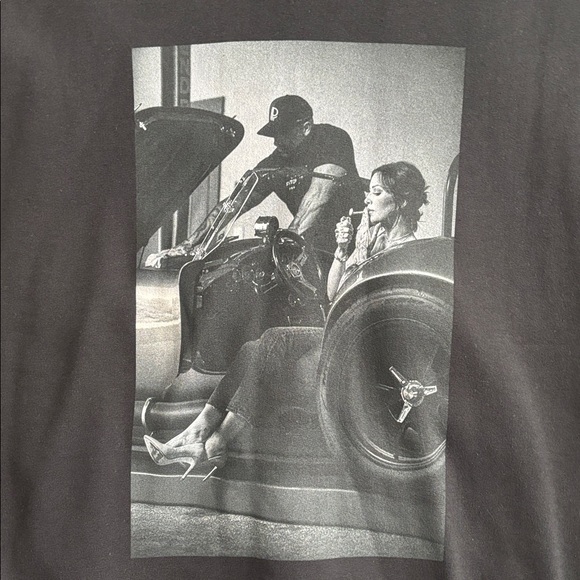 Black Graphic Crewneck Sweater - Picture 3 of 4